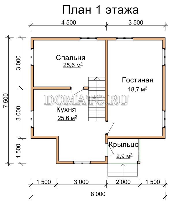 план 1 этажа