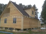 дом с мансардой из бруса